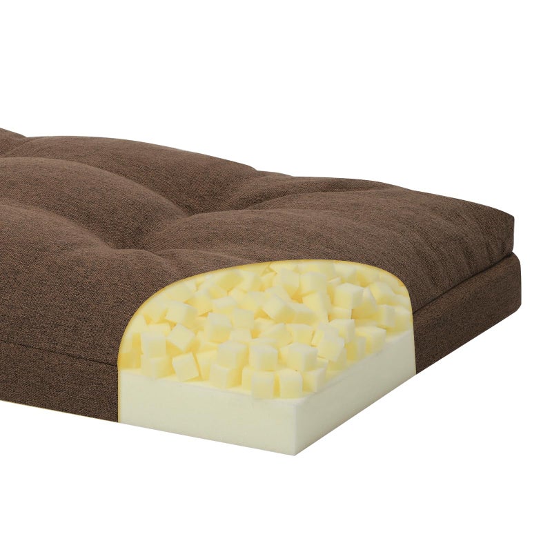 baibu 42 Inch Dual-Layer Patent Design Memory Foam Bench Cushion, Non-Slip Indoor Bench Cushion Standard Size Foam Pad with Machine Washable Cover (Brown, 42x16x3in) - Image 1